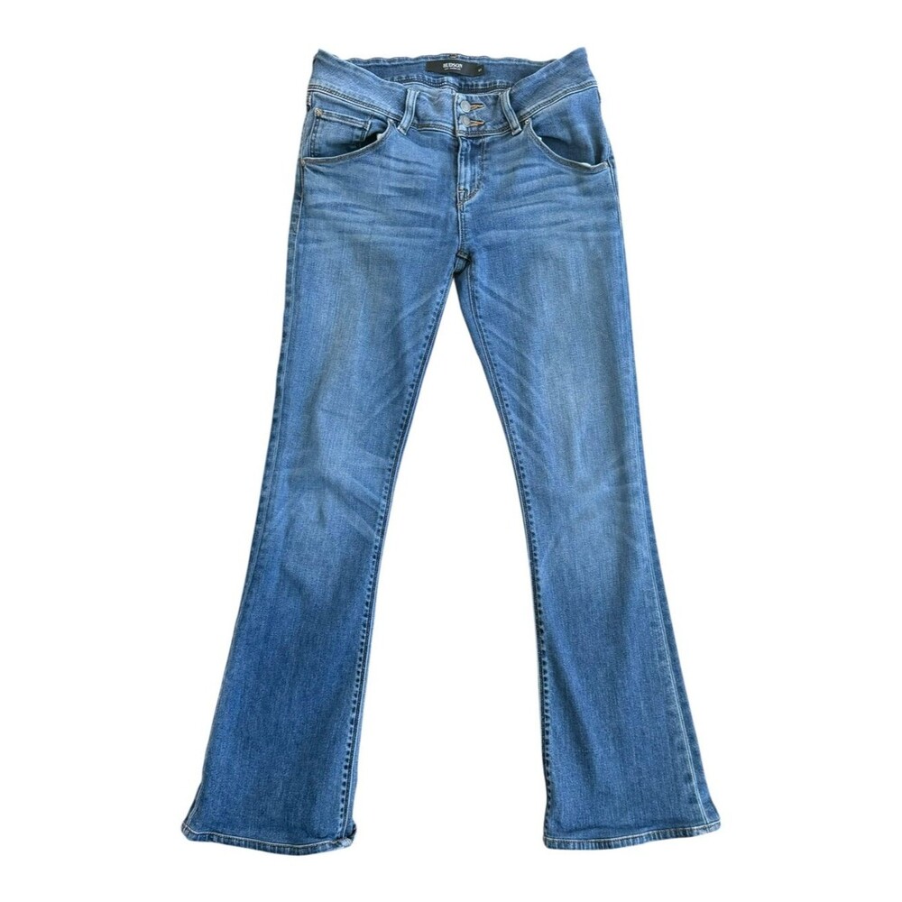 Hudson Jeans Signature Boot Flap Pocket Denim Blue Jeans. 27.